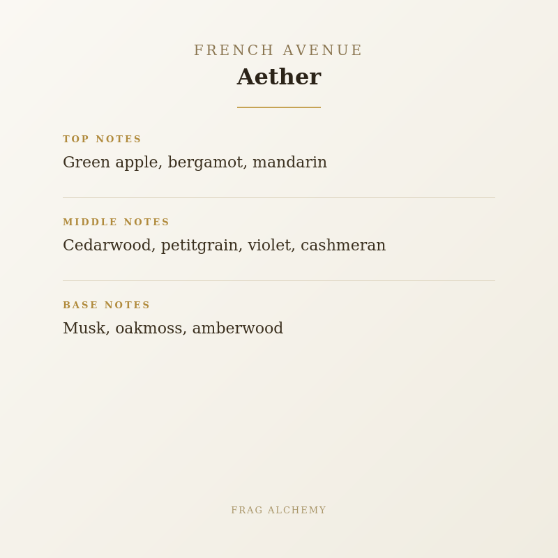 French Avenue Aether Extrait - 1ml Decant