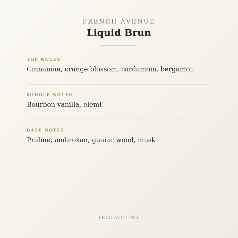 French Avenue Liquid Brun - 1ml Decant